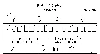 我曾用心的来爱着你(吉他谱) 潘美辰
