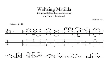 tommy emmanuel waltzing matilda(吉他谱)