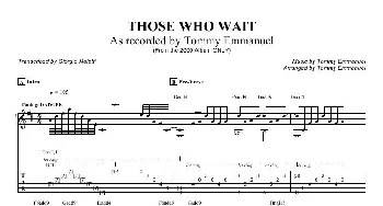 tommy emmanuel those who wait(吉他谱)