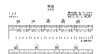 体面(吉他谱) 丁文文