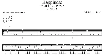 Happiness(吉他谱)