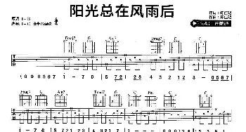 阳光总在风雨后(吉他谱) 许美静 陈佳明 陈佳明