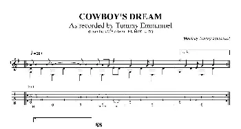 tommy emmanuel cowboys dream(吉他谱) tommy emmanuel