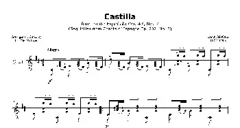 Albeniz Castilla(吉他谱) ​伊萨克·阿尔贝尼斯