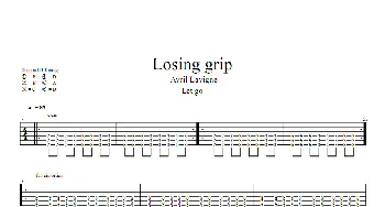 Losing grip(吉他谱) Avril Lavigne