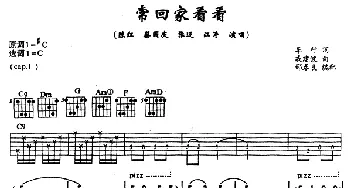 常回家看看(吉他谱) 蔡国庆 陈红 车行 戚建波