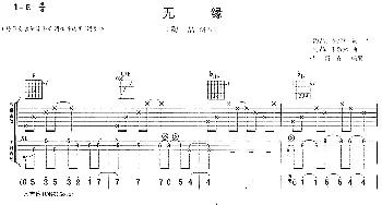 无缘(吉他谱) 陶喆