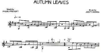 AUTUMN LEAVES(吉他谱)