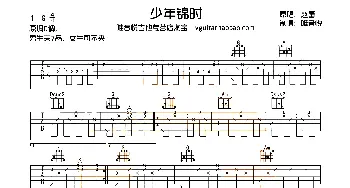 少年锦时(吉他谱) 赵雷  唯音悦制谱