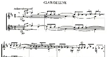 CLAIR DE LUNE(吉他谱)