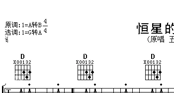 恒星的恒心(吉他谱) 五月天 阿信 阿信