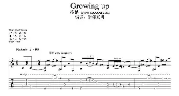 Growing up(吉他谱) 岸部真明