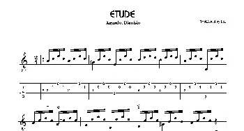 aguado etude(吉他谱) 阿瓜多