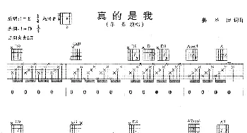 真的是我(吉他谱) 齐秦 姜圣民 姜圣民