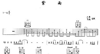 紫雨(吉他谱) 齐秦