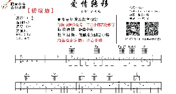 爱情转移(吉他谱) 陈奕迅 林夕 Christopher曲 酷音小伟