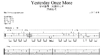 Yesterday Once More(吉他谱)