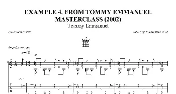 tommy emmanuel masterclass example-4(吉他谱)