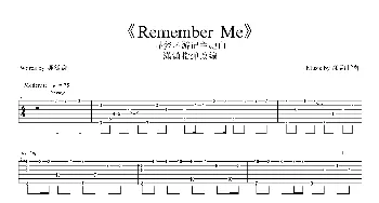 Remember Me(吉他谱) 潇潇指弹改编