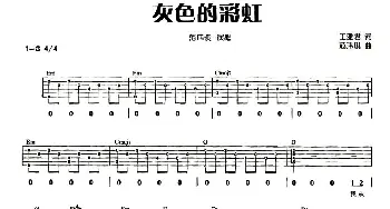 灰色的彩虹(吉他谱) 范玮琪 王雅君 范玮琪