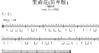 茉莉花(吉他谱) Lanon Yang制谱