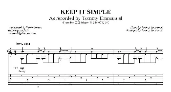 tommy emmanuel keep it simple(吉他谱)