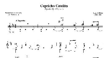 Albeniz Cap Catalan(吉他谱) ​伊萨克·阿尔贝尼斯