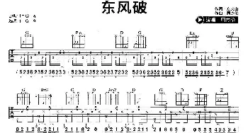 东风破(吉他谱) 周杰伦 方文山 周杰伦