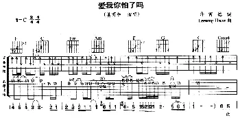 爱我你怕了吗(吉他谱) 姜育恒