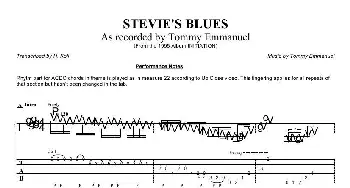 tommy emmanuel stevies blues(吉他谱)