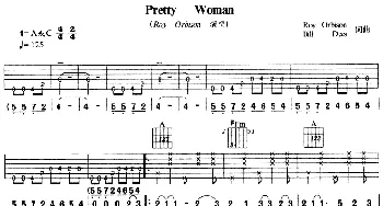 Pretty Woman(吉他谱) Roy Orbison