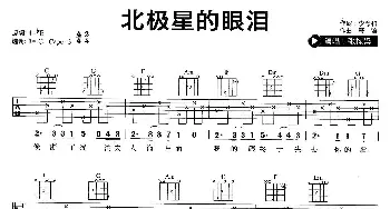 北极星的眼泪(吉他谱) 张栋梁 李念和 戴浪