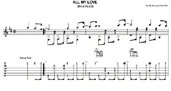 All My Love(吉他谱) Beatles