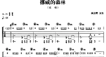 挪威的森林(吉他谱) 伍佰  吴俊霖