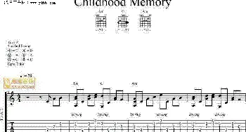 Childhood Memory(吉他谱) 班得瑞