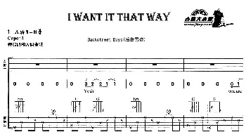 I Want It That Way(吉他谱) Backstreet Boys(后街男孩)