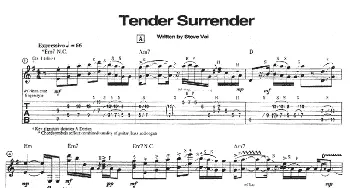 tender surrender(吉他谱) steve vai