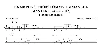 tommy emmanuel masterclass example-8(吉他谱)