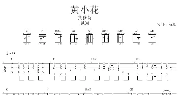 黄小花(吉他谱) 黄雅莉 路虎 路虎