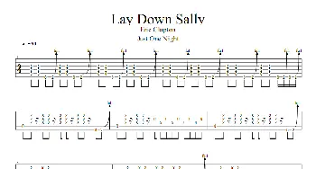 Lay down Sally(吉他谱) Eric Clapton