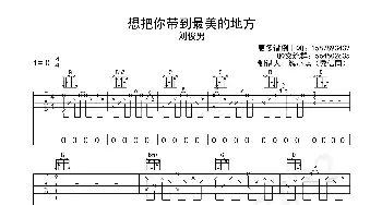 想把你带到最美的地方去(吉他谱)