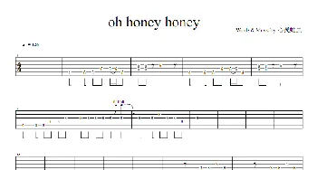 oh honey honey(吉他谱) 陈庆祥(阿牛