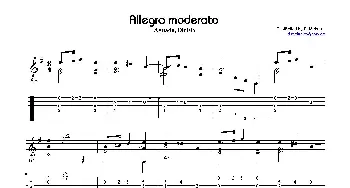 aguado allegro moderato(吉他谱) 阿瓜多