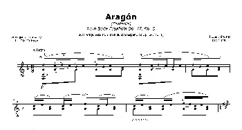 Albeniz Aragon(吉他谱) ​伊萨克·阿尔贝尼斯