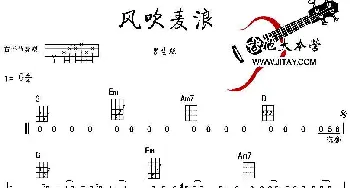 风吹麦浪(吉他谱) 李健