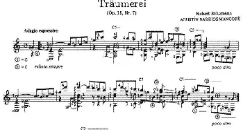 Traumerei(吉他谱) 奥古斯汀·巴里奥斯·曼戈雷(Agustin Barrios Mangore）