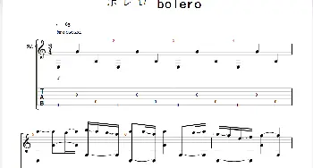 ボレロ bolero(吉他谱) 押尾桑