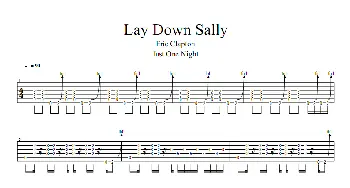 Eric - Lay down Sally(吉他谱) Clapton