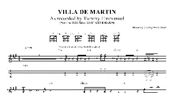 tommy emmanuel villa de martin(吉他谱)