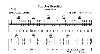 You Are Beautiful(吉他谱) James Blunt